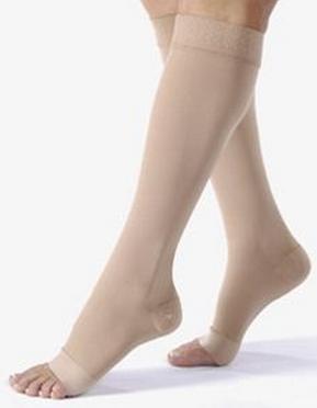 Compression Stocking JOBST Relief Knee High Large Beige Open Toe