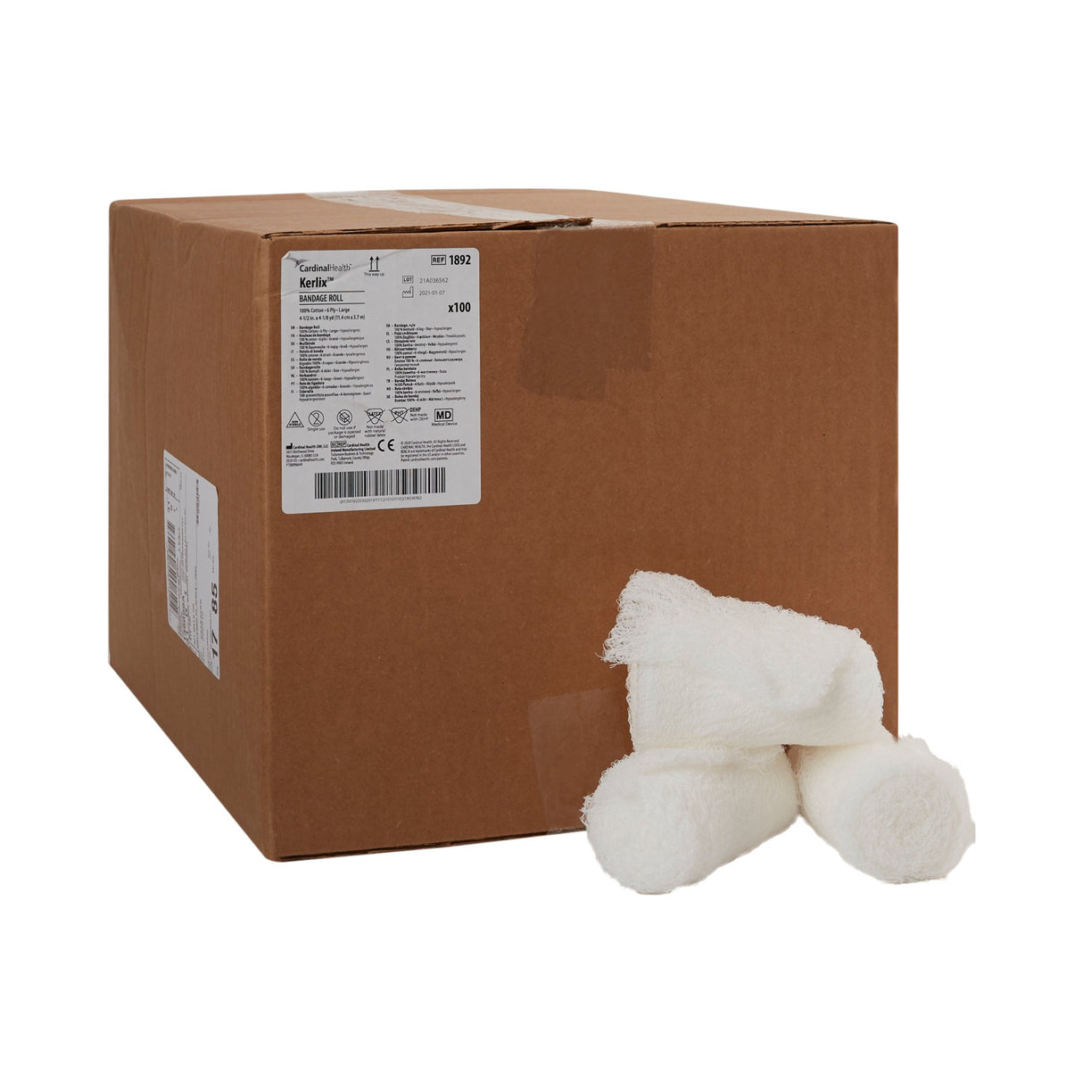 Fluff Bandage Roll Kerlix 4-1/2 Inch X 4-1/10 Yard 6-Ply NonSterile 100 per Pack