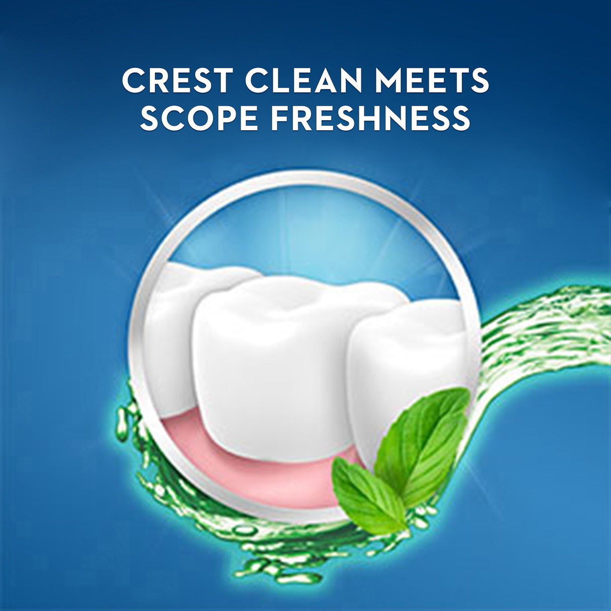 Mouthwash Crest Scope Classic 1.2 oz. Original Mint Flavor