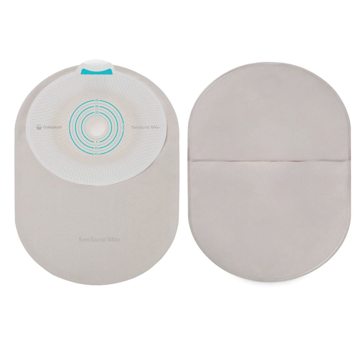 Ostomy Pouch SenSura Mio One-Piece System 5-1/4 Inch Length, Mini Flat, Trim to Fit 5/8 to 1-3/4 Inch Stoma Closed End