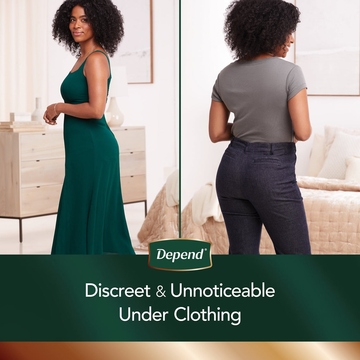 Female Adult Absorbent Underwear Depend Silhouette Waistband Style X-Large Disposable Heavy Absorbency
