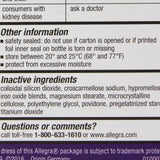 Allergy Relief Allegra 180 mg Strength Tablet 45 per Box