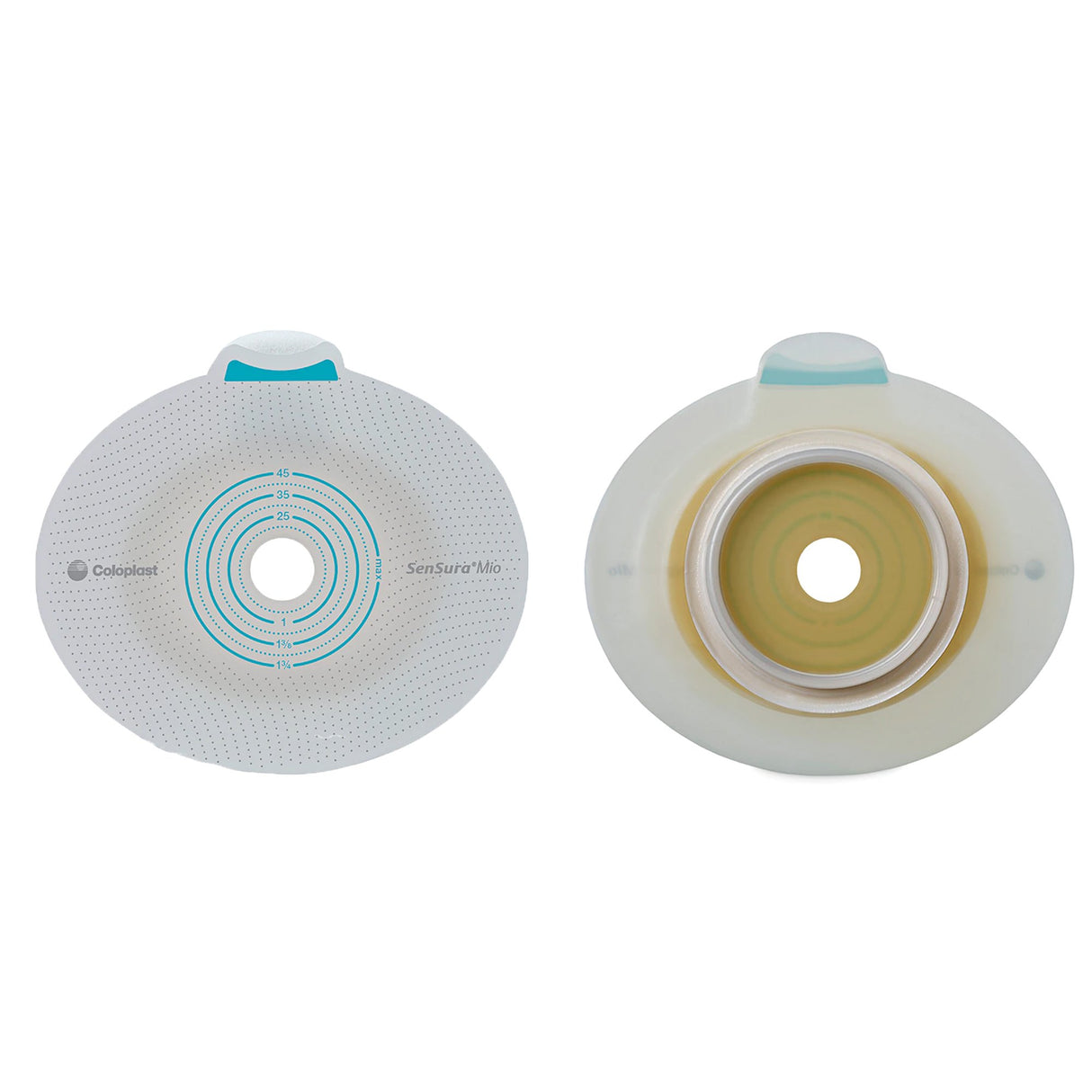 Ostomy Barrier SenSura Mio Click Trim to Fit, Extended Wear Elastic Adhesive 70 mm Flange Yellow Code System 10 to 65 mm Opening