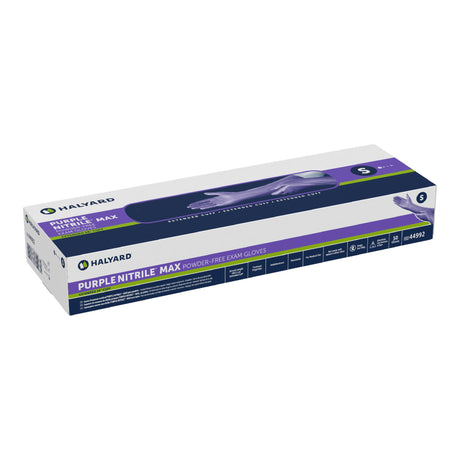 Exam Glove Purple Nitrile Max Small NonSterile Nitrile Extended Cuff Length Fully Textured Purple Not Rated