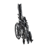 Silla de ruedas Silver Sport totalmente reclinable, brazos completos, asiento de 18"