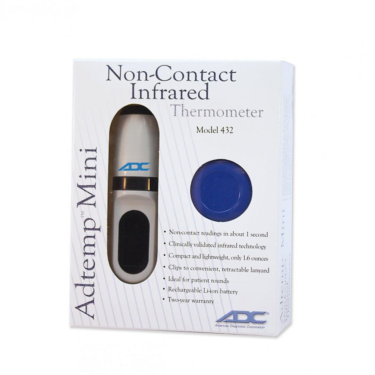 Non-Contact Skin Surface Thermometer Adtemp Infrared Skin Probe Handheld
