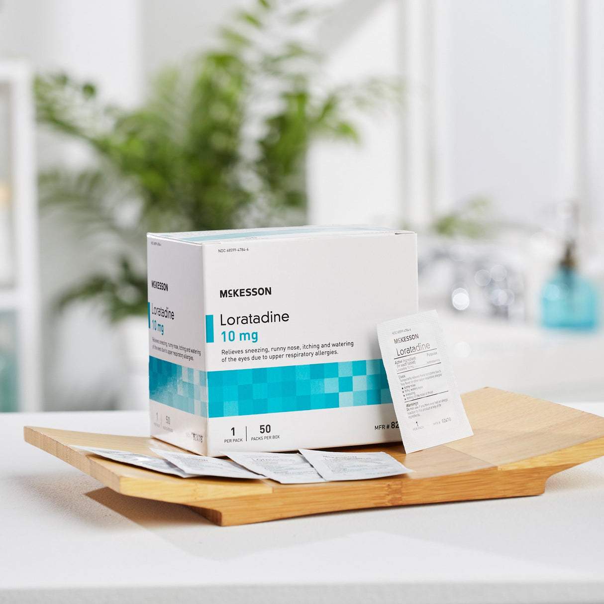 Allergy Relief McKesson 10 mg Strength Tablet 1 per Packet