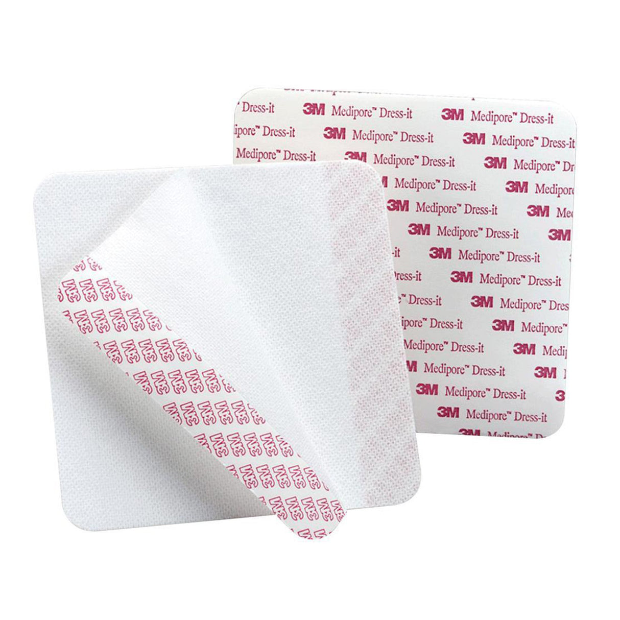 Dressing Retention Tape with Liner 3M Medipore Dress-It White 3-7/8 X 4-5/8 Inch Soft Cloth NonSterile
