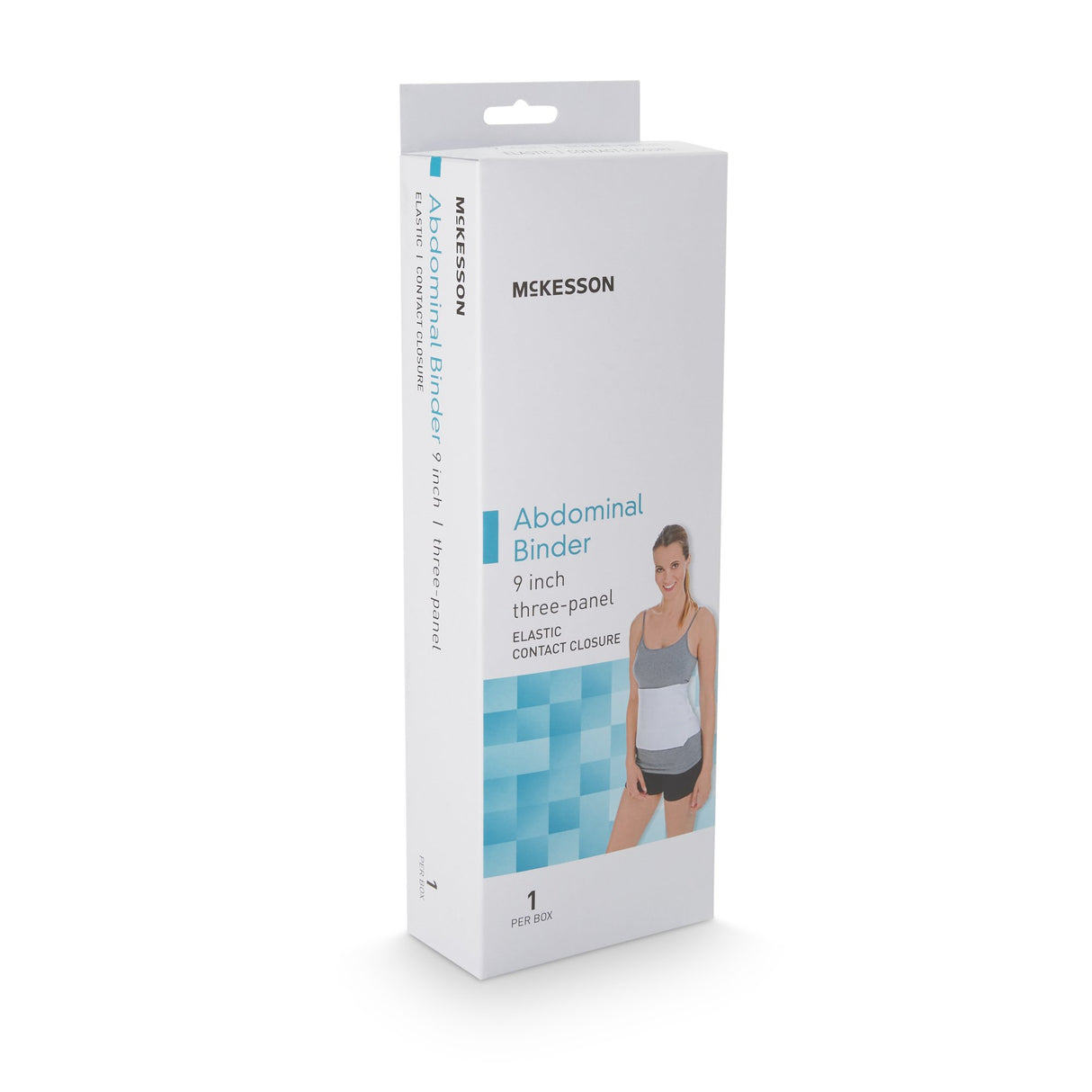 Abdominal Binder McKesson Small / Medium Hook and Loop Closure 30 to 45 Inch Waist Circumference 9 Inch Height Adult