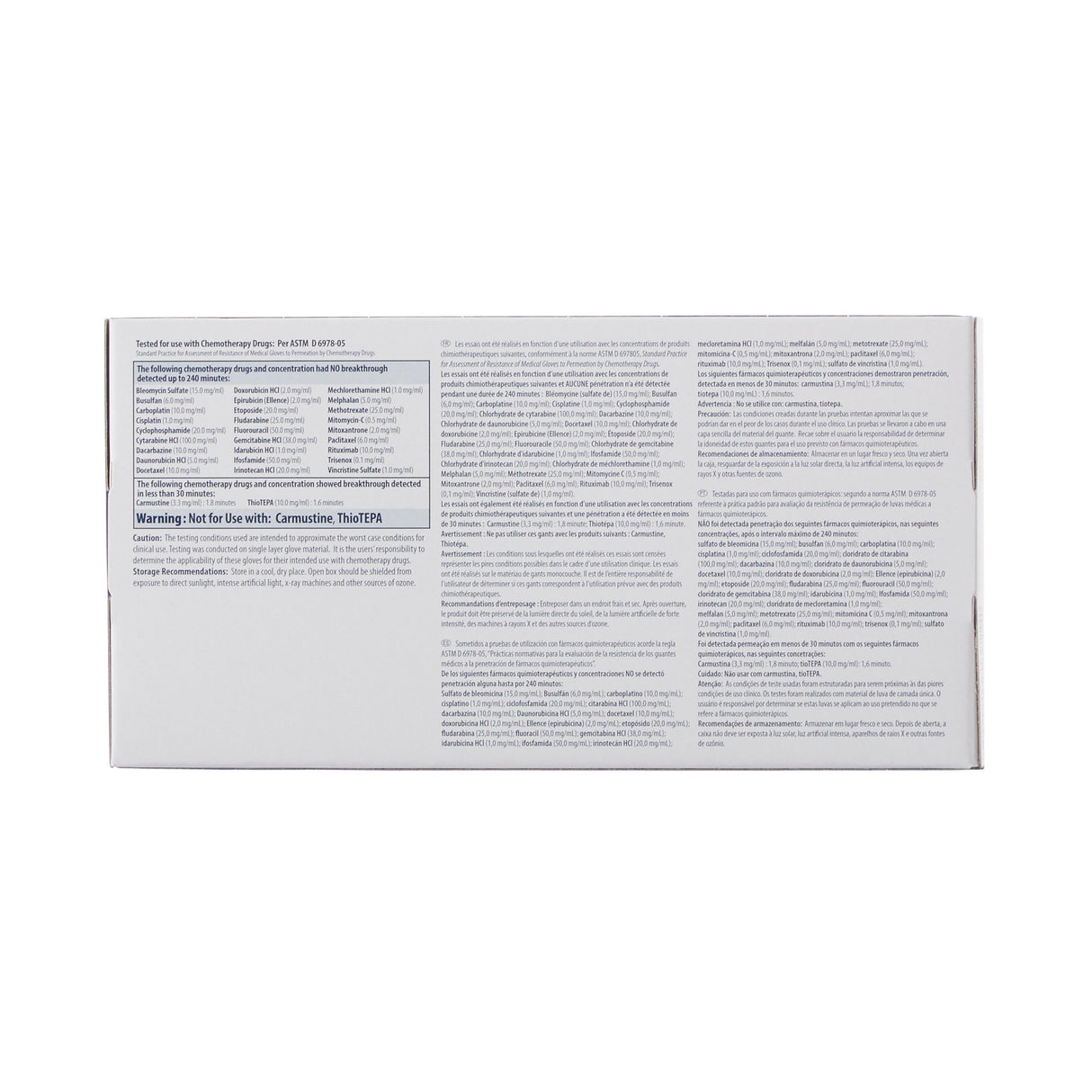 Exam Glove Purple Nitrile X-Small NonSterile Nitrile Standard Cuff Length Textured Fingertips Purple Chemo Tested