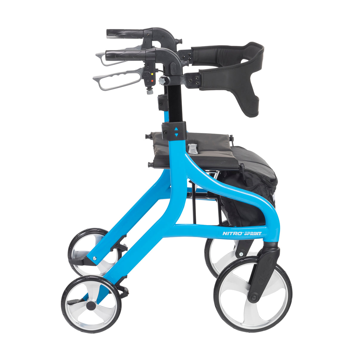 Nitro Sprint Rollator Rolling Walker, Blue