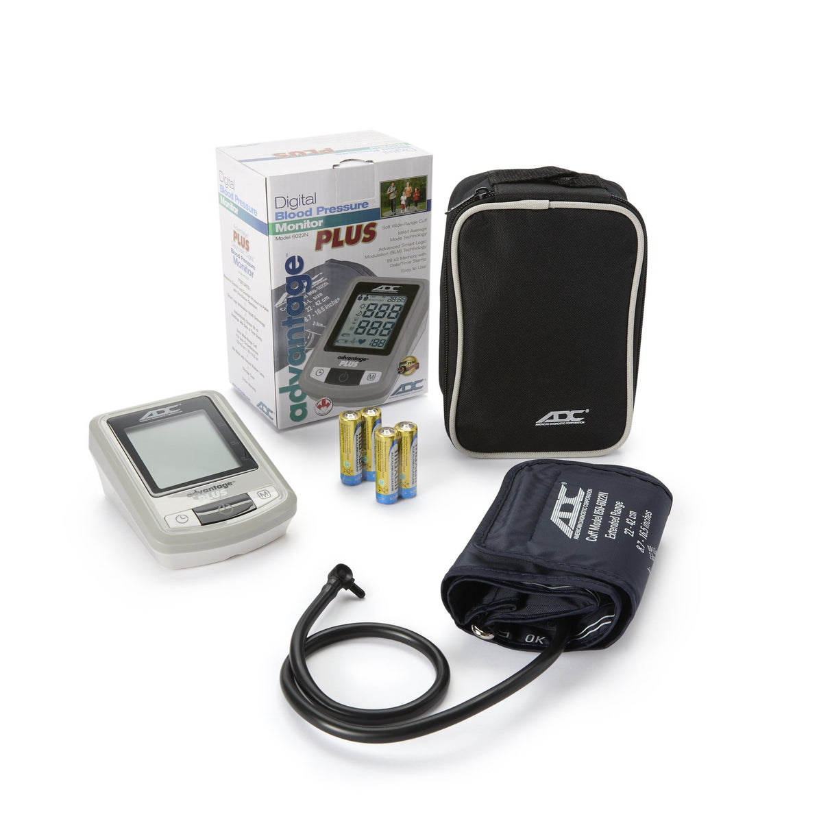 Home Automatic Digital Blood Pressure Monitor Advantage 6021N Series Large Adult Cuff Nylon Cuff 32 - 52 cm Desk Model
