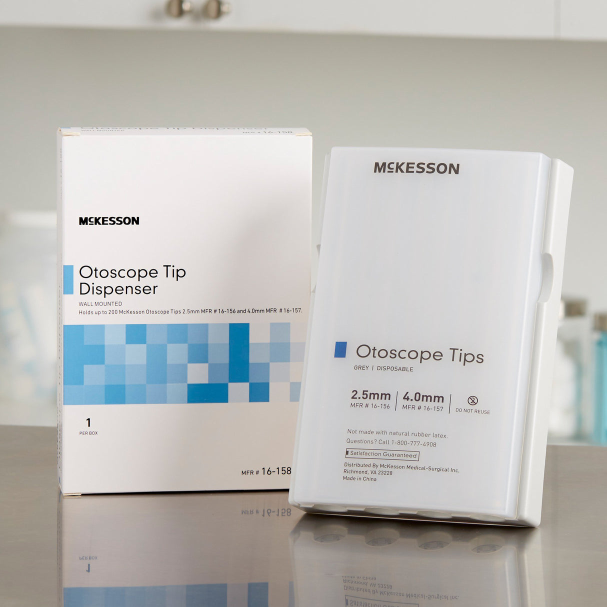 Specula Dispenser McKesson White Plastic Wall Mount