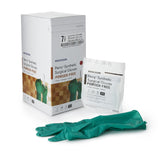 Surgical Glove McKesson Perry Performance Plus Size 7.5 Sterile Polychloroprene Standard Cuff Length Smooth Dark Green Chemo Tested