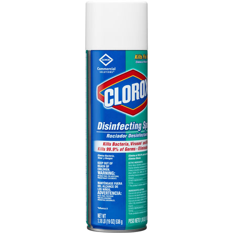 Clorox Commercial Solutions Clorox Surface Disinfectant Alcohol Based Aerosol Spray Liquid 19 oz. Can Fresh Scent NonSterile