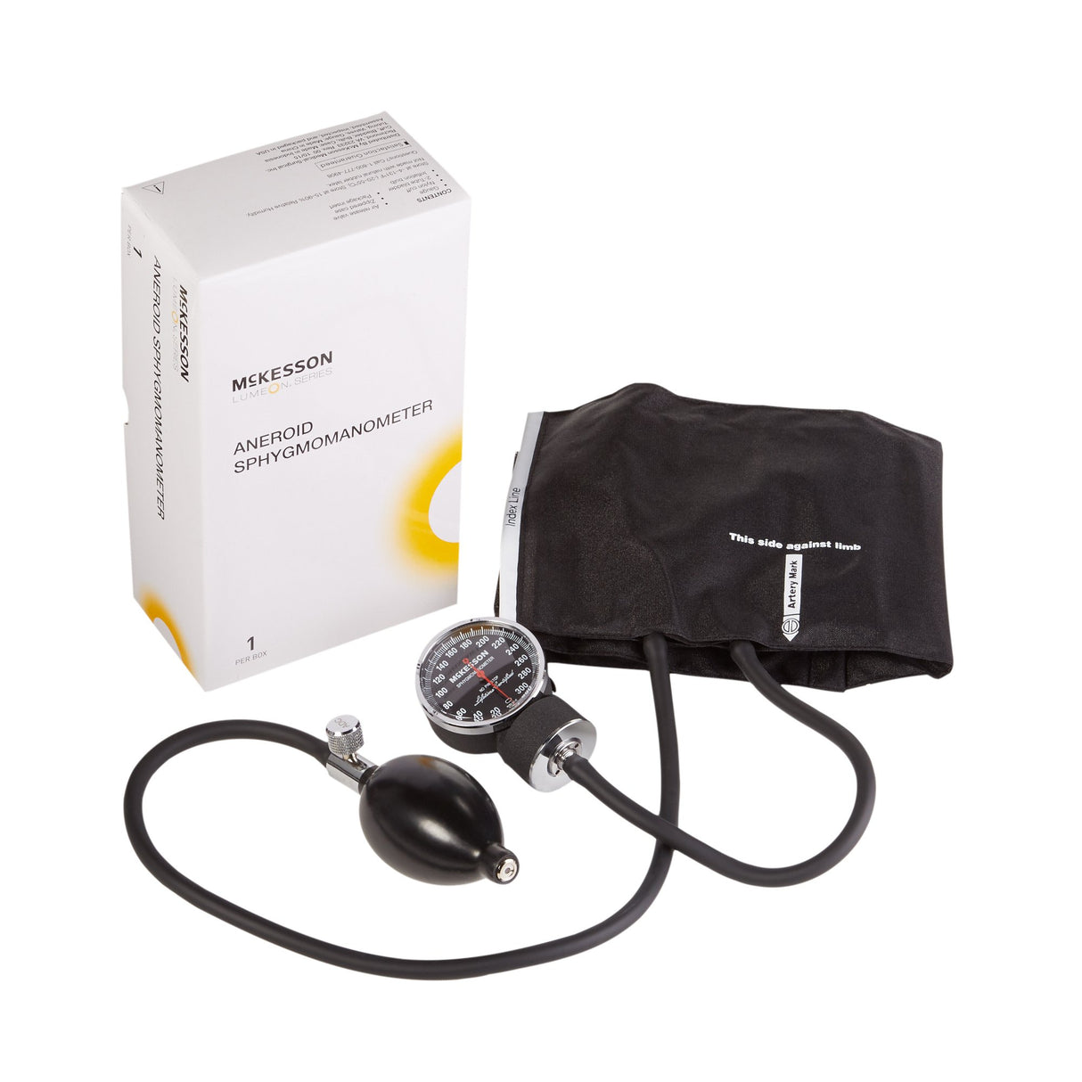 Aneroid Sphygmomanometer Unit McKesson LUMEON Adult Cuff Nylon Cuff 23 - 40 cm Pocket Aneroid