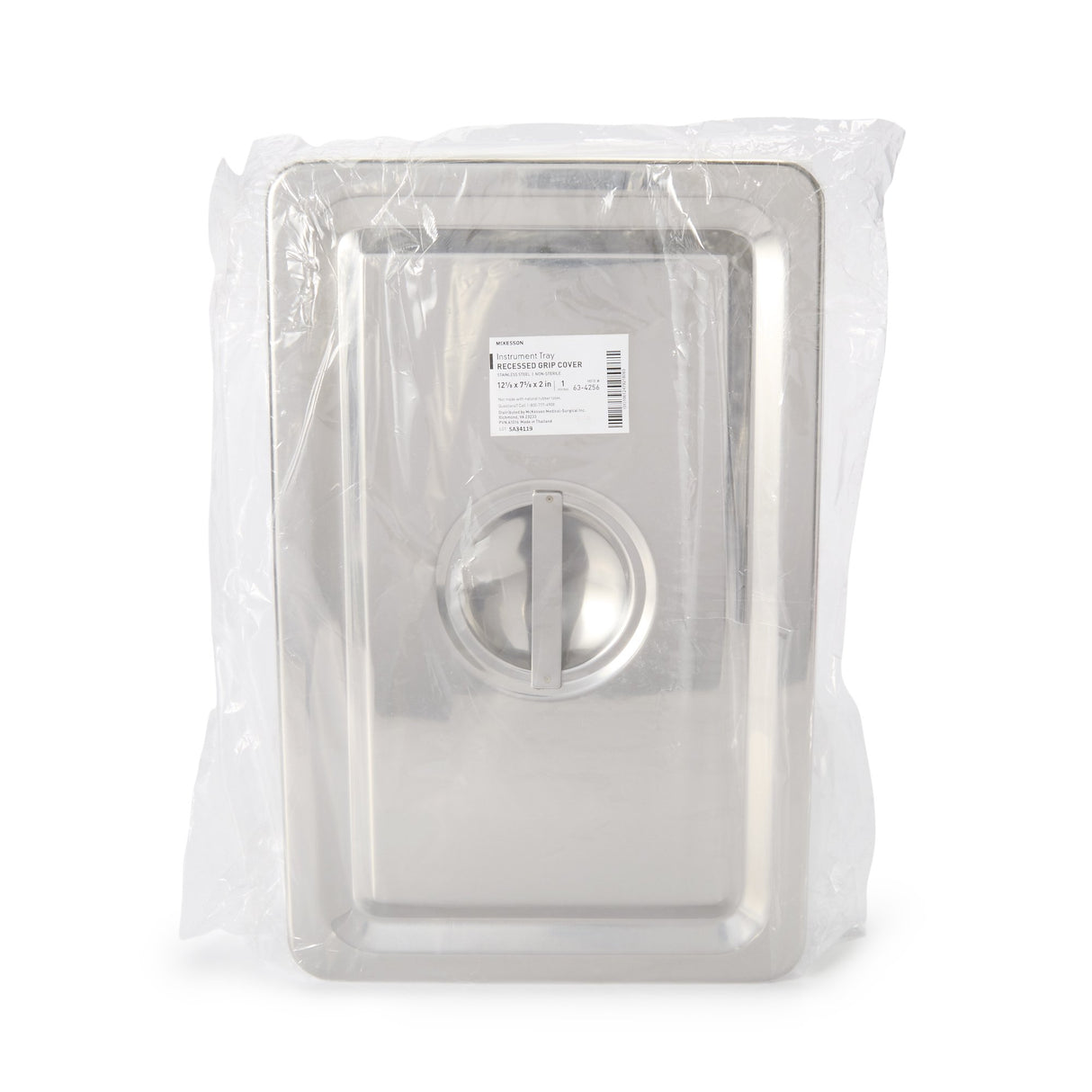 Instrument Tray McKesson Recessed Grip Stainless Steel 12-1/8 X 7-5/8 X 2-1/8 Inch