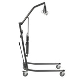 Hydraulic Patient Lift with Six Point Cradle, 5" Casters, Silver Vein