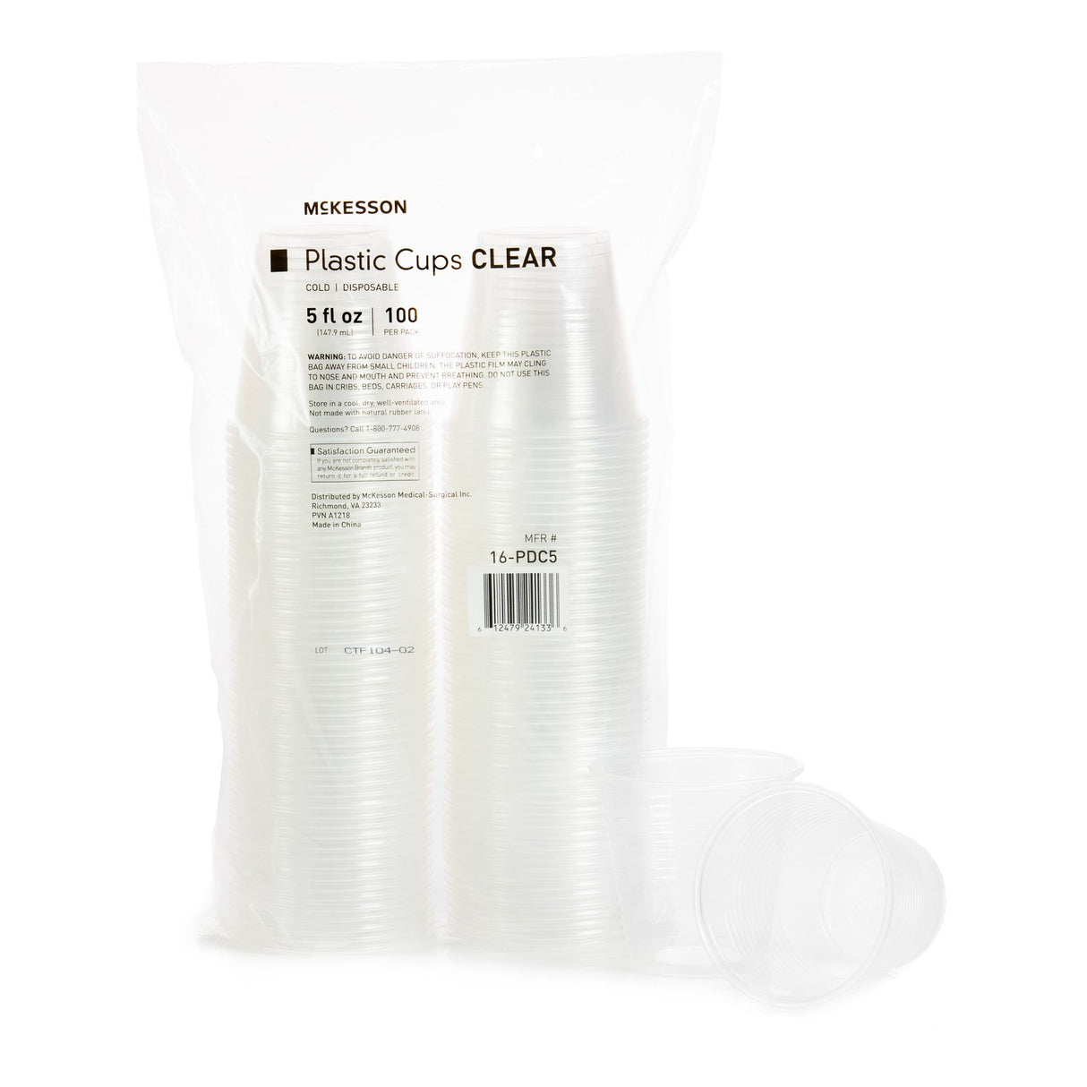 Drinking Cup McKesson 5 oz. Clear Polypropylene Disposable