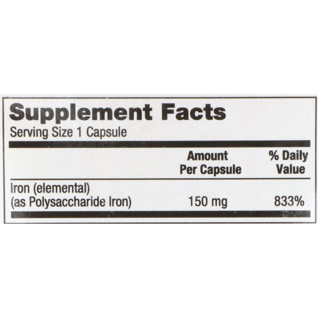 Mineral Supplement Geri-Care Iron 150 mg Strength Capsule 100 per Bottle