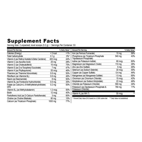 Pediatric Oral Supplement NanoVM 4 - 8 Years Unflavored 275 Gram Jar Powder Vitamins / Minerals Food Allergies