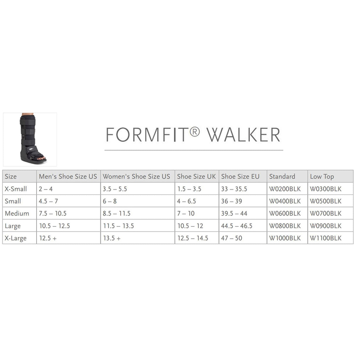 Walker Boot Ossur FormFit Non-Pneumatic Adult Medium Tall