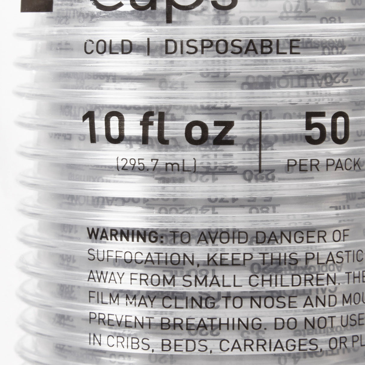 Drinking Cup McKesson 10 oz. Clear Polyethylene Disposable