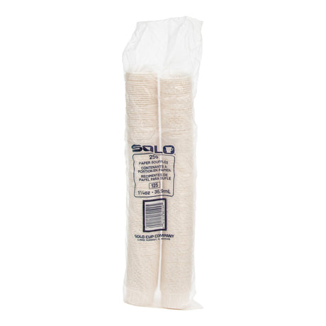 Souffle Cup Solo 1.25 oz. White Paper Disposable
