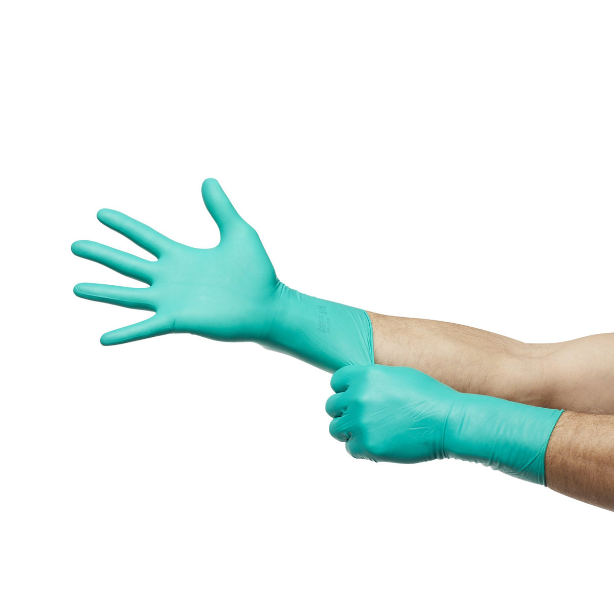 Surgical Glove GAMMEX Non-Latex Size 7.5 Sterile Polyisoprene Standard Cuff Length Micro-Textured Green Chemo Tested