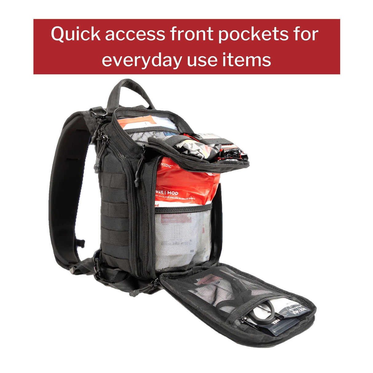 First Aid Kit My Medic RECON Standard Red Nylon Backpack