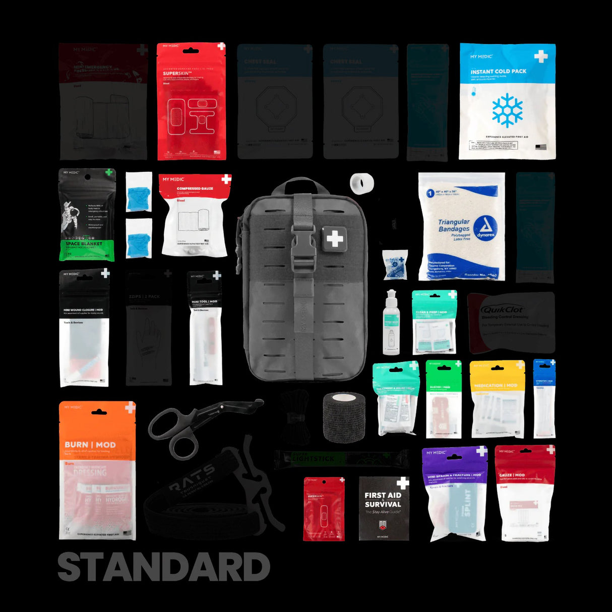 FIrst Aid Kit My Medic MYFAK Standard Gray Nylon Bag