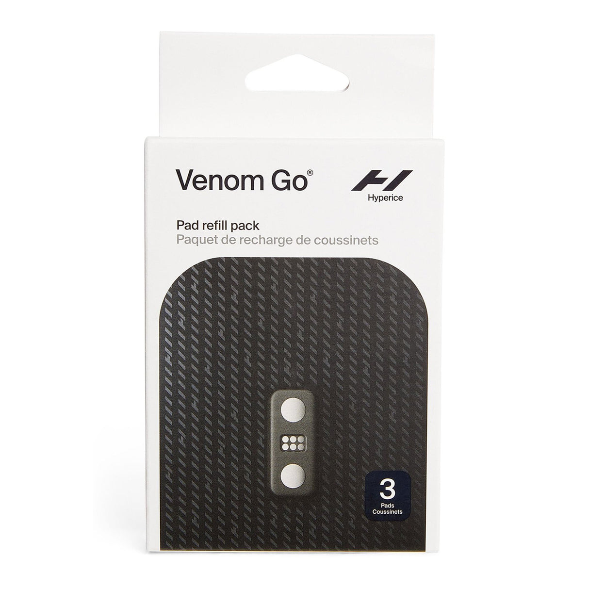 Replacement Heat and Massage Therapy Pad Hyperice 3 Pads / 0.3 X 3 X 5 Inch