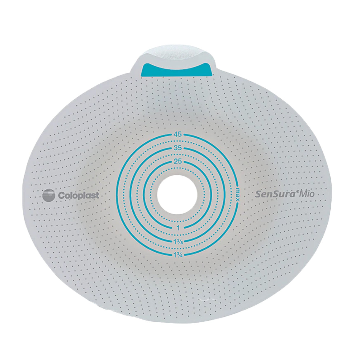 Ostomy Barrier SenSura Mio Click Trim to Fit, Extended Wear Elastic Adhesive 70 mm Flange Yellow Code System 10 to 65 mm Opening