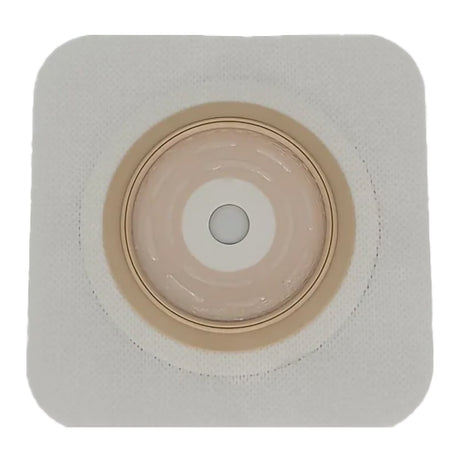 Ostomy Barrier Trim to Fit, Extended Wear Adhesive Tape Collar 57 mm Flange Red Code System Up to 1-3/4 Inch Opening 5 X 5 Inch