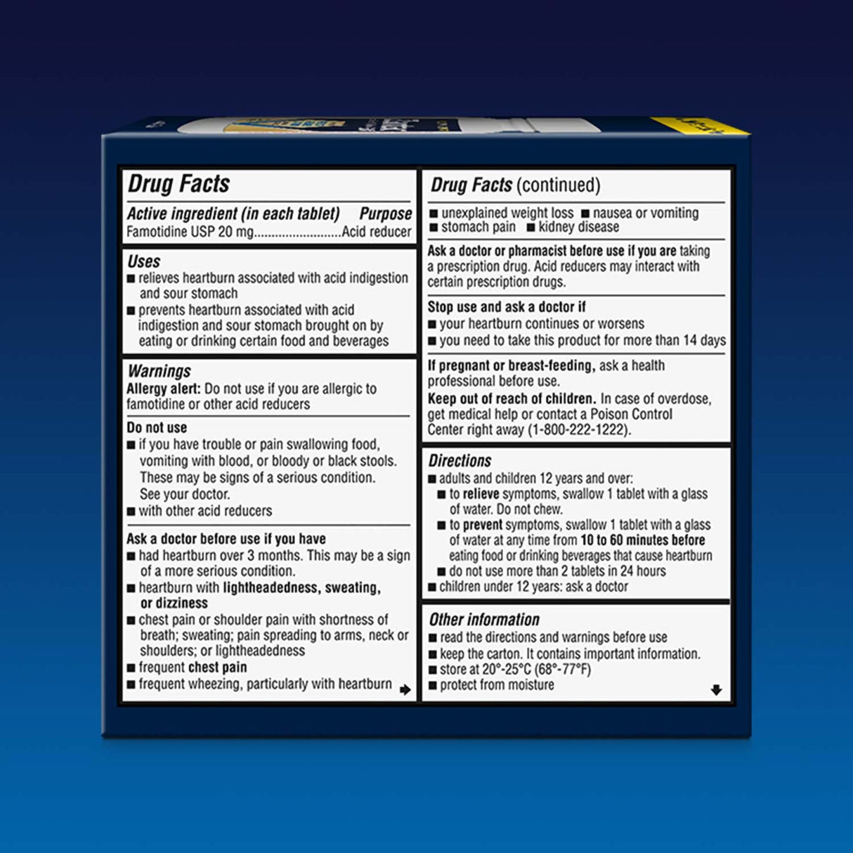 Antacid Zantac 360 Maximum Strength 20 mg Strength Tablet 50 per Bottle