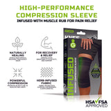 Knee Support Green Drop Large / X-Large Pull-On 16 to 19 Inch Thigh Circumference Left or Right Knee