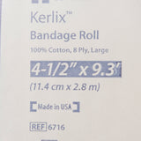 Fluff Bandage Roll Kerlix 4-1/2 Inch X 3-1/10 Yard 8-Ply Sterile 1 per Pouch