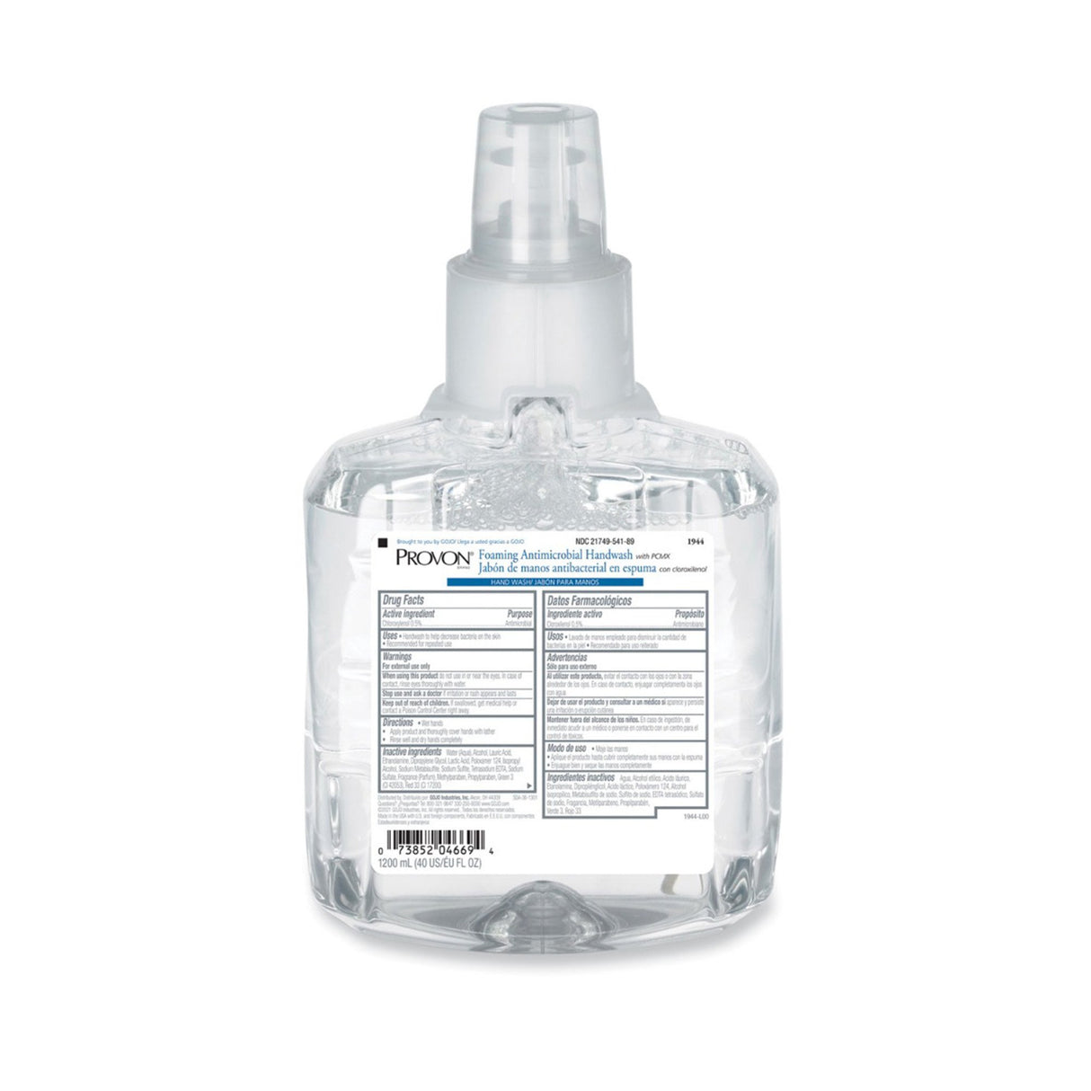 Antimicrobial Soap PROVON Foaming 1,200 mL Dispenser Refill Bottle Floral Scent