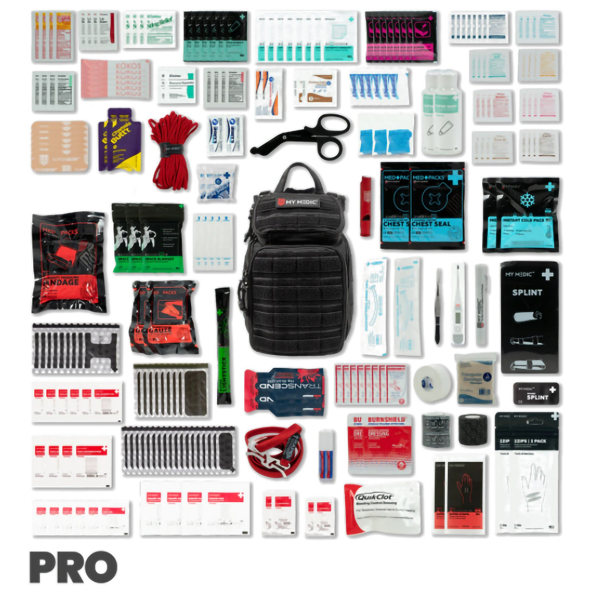 First Aid Kit My Medic RECON Pro Red Nylon Backpack