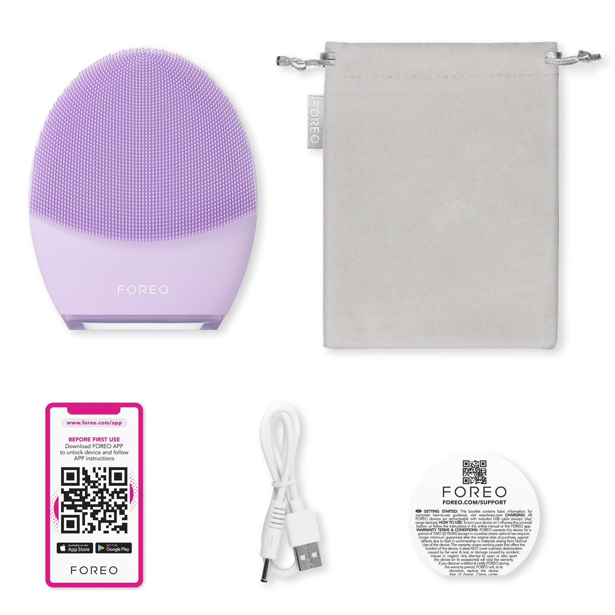 Facial Cleansing Brush and Massage Device LUNA 4 Sensitive Skin