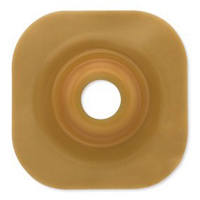 Ostomy Barrier New Image Trim to Fit, Standard Wear Adhesive Tape Borders 57 mm Flange Red Code System Flexwear Up to 1-1/2 Inch Opening