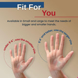 Hand-Based Carpal Tunnel Support Carpal AID Patch Plastic Left or Right Hand Clear Large