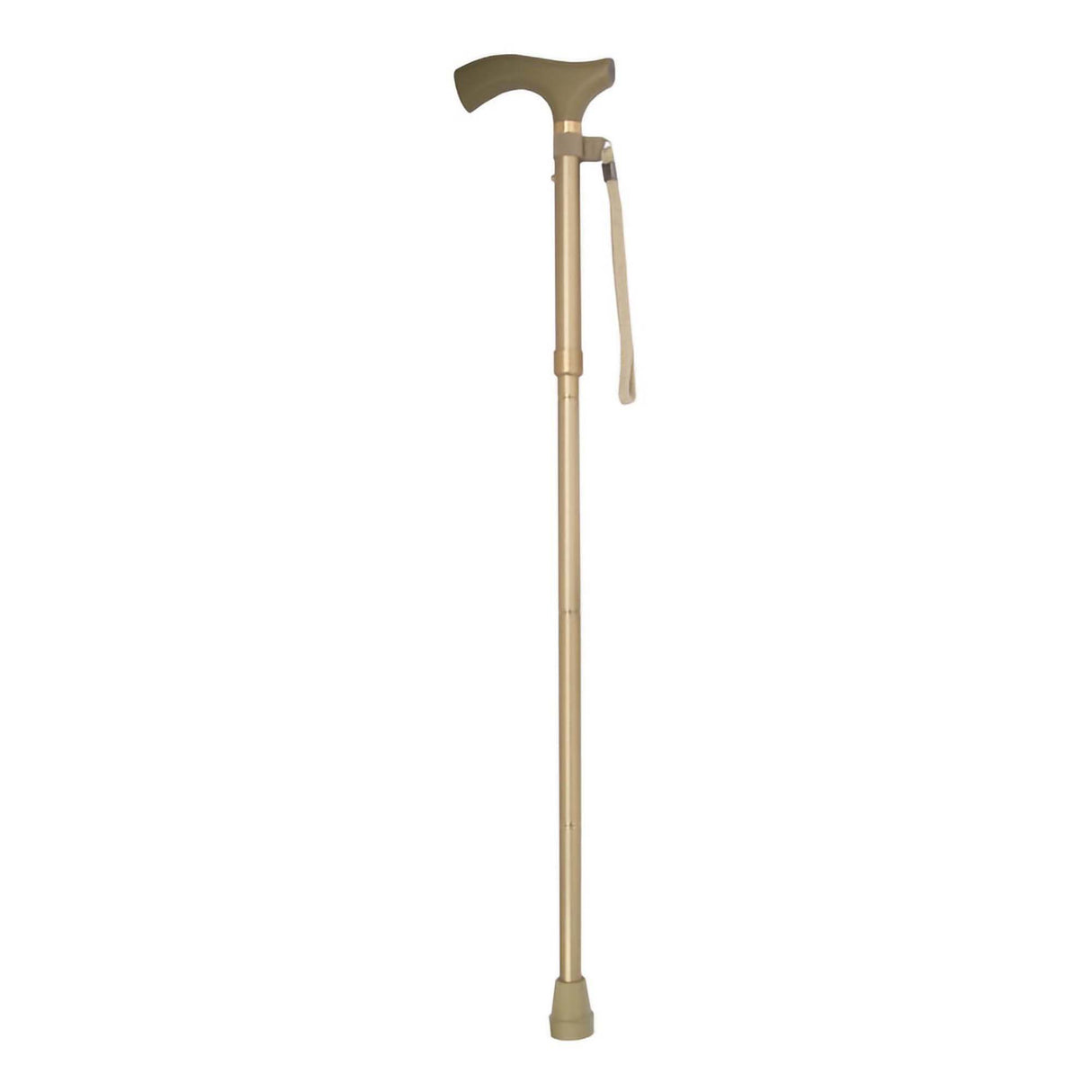 Folding Cane Switch Sticks Aluminum 32 to 37 Inch Height Gold