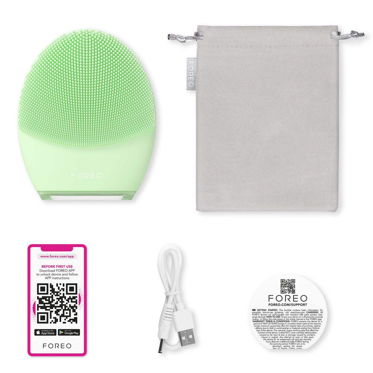 Facial Cleansing Brush and Massage Device LUNA 4 Combination Skin