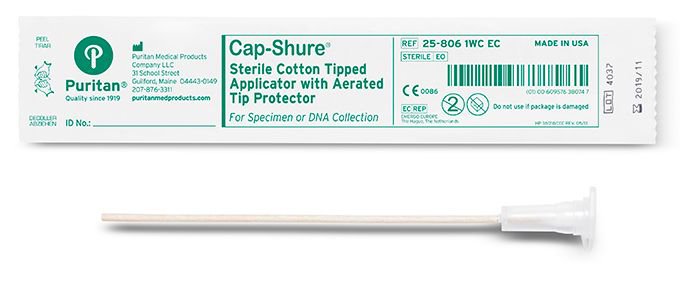 Cap-Shure Specimen Collection Swab 6 Inch Length Sterile