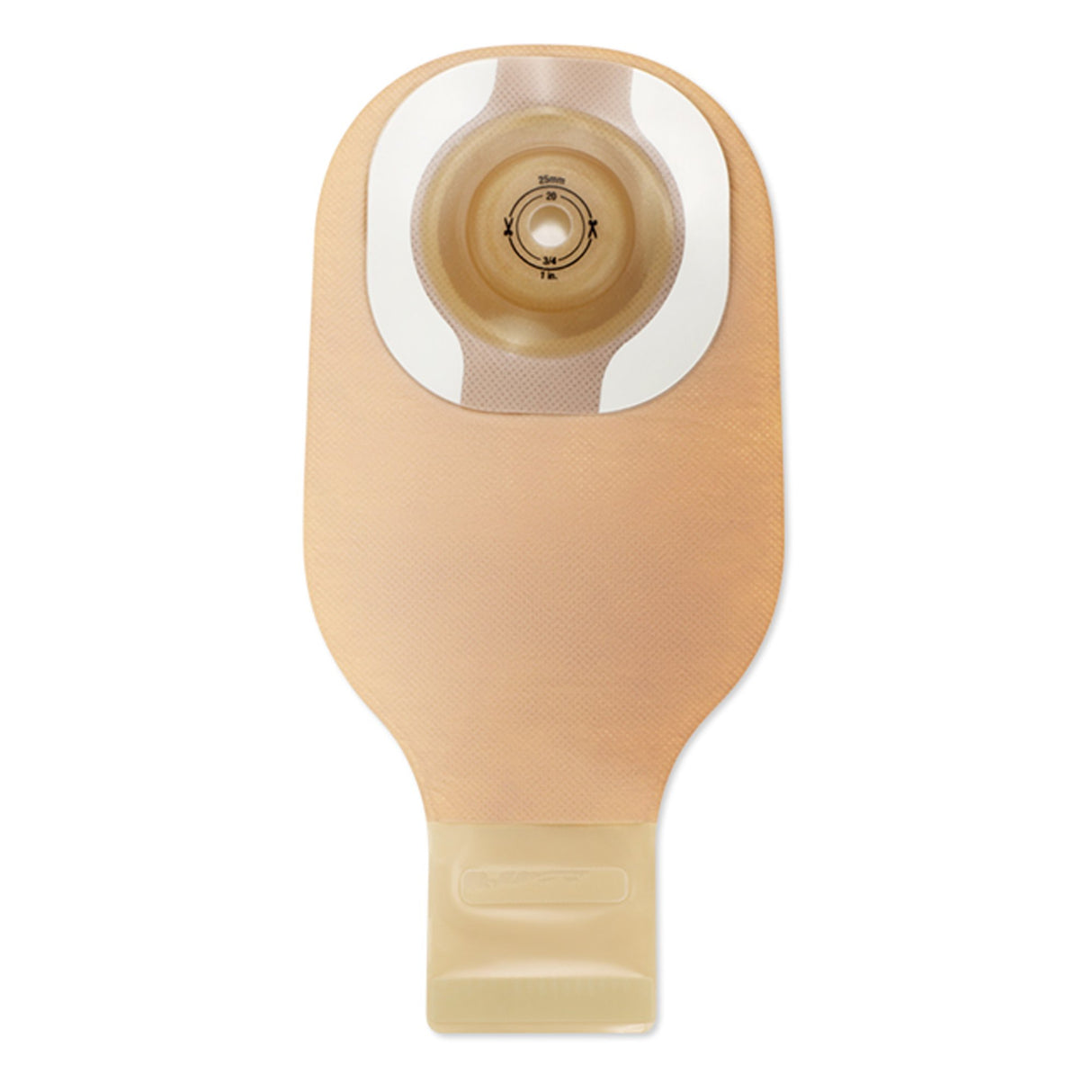 Ostomy Pouch Hollister One-Piece System 12 Inch Length Convex, Trim to Fit Up to 2 Inch Stoma Drainable