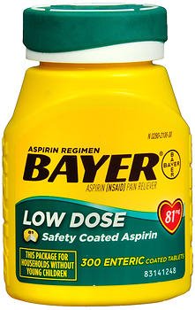 Pain Relief Bayer 81 mg Strength Aspirin Tablet 300 per Bottle