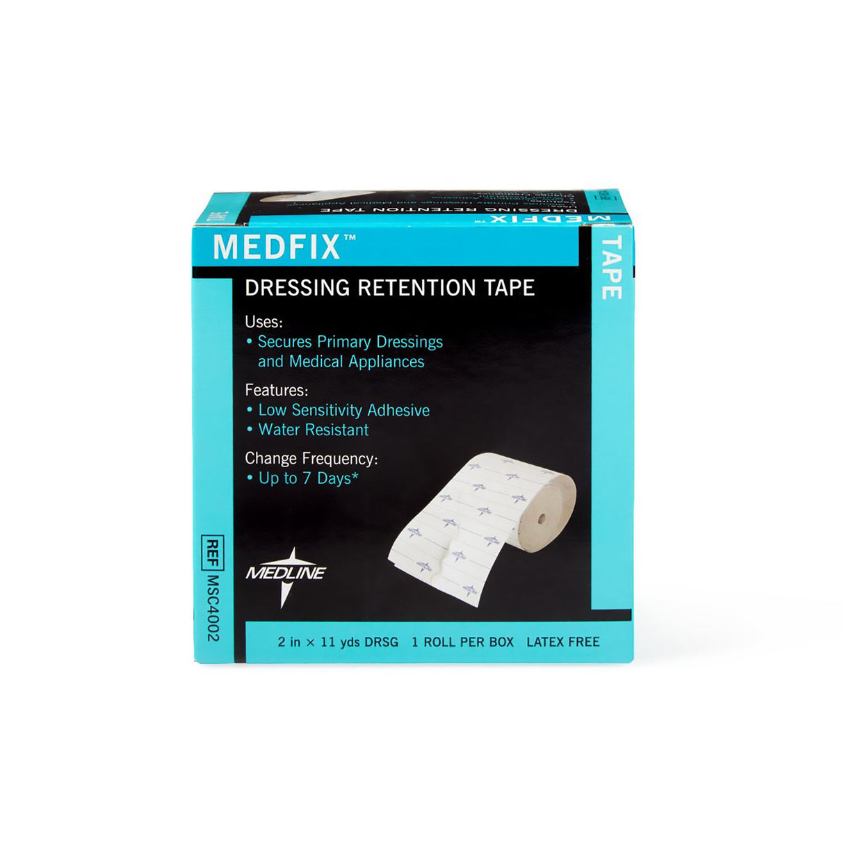 Water Resistant Dressing Retention Tape with Liner MedFix White 2 Inch X 11 Yard Nonwoven NonSterile