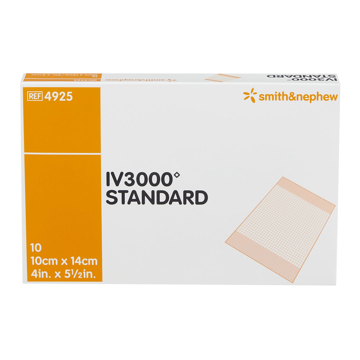 Catheter Securement Dressing IV3000 Film 4 X 5 Inch Sterile