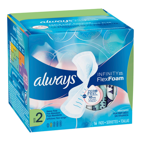 Feminine Pad Always Infinity with Flex Foam Maxi with Wings Super Absorbency